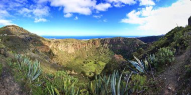 Gran canaria üzerinde bir yanardağ Bandama krater olduğunu