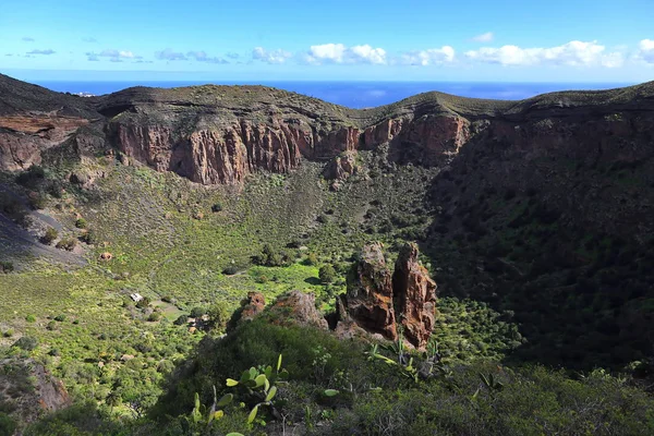 Bandama Crater är en slocknad vulkan på gran canaria — Stockfoto