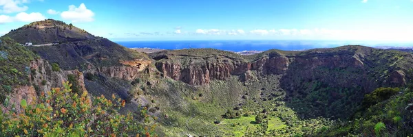 Bandama Crater är en slocknad vulkan på gran canaria — Stockfoto