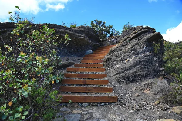 Cratera Bandama é um vulcão extinto na gran canaria Imagens Royalty-Free