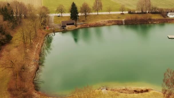 Illertissen Cima Lago Balnear — Vídeo de Stock