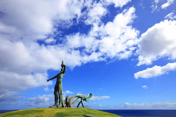 El Tritón es una estatua en la costa de Gran Canaria — Foto de Stock