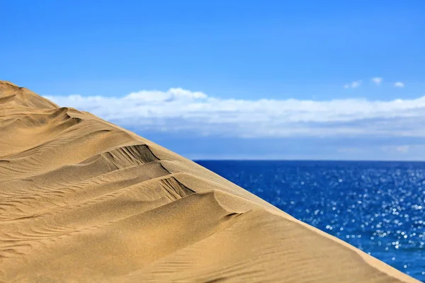 Maspalomas the sand dunes on Gran Canaria — Stock Photo, Image