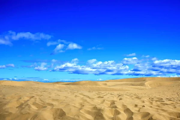 Maspalomas the sand dunes on Gran Canaria — Stock Photo, Image