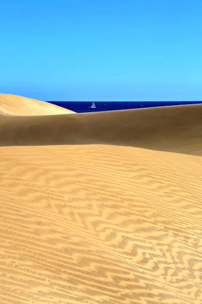 Playa del Ingles na kanarii babcinej — Zdjęcie stockowe