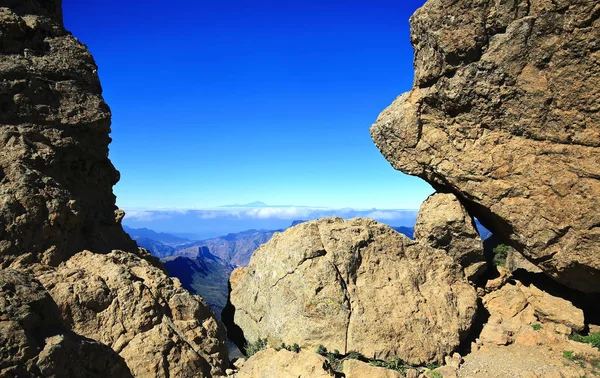 Roque Nublo är det högsta berget i Gran Canaria — Stockfoto