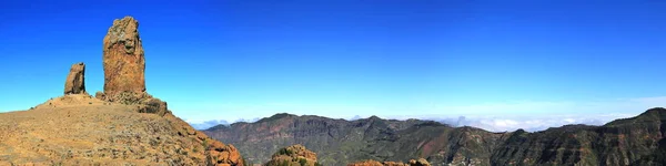 Roque Nublo é a montanha mais alta de Gran Canaria Fotografias De Stock Royalty-Free