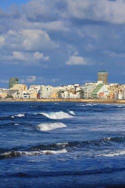 Las Palmas de Gran Kanaryasındaki plaj