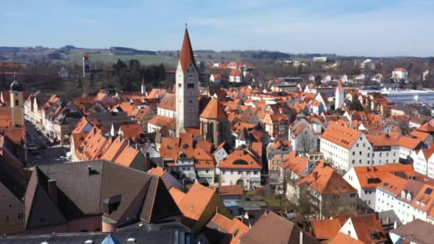 Kaufbeuren Baviera Dall Alto — Video Stock