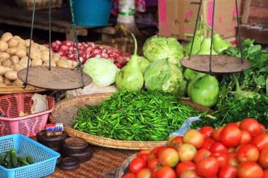 Bagan Mani Sithu Market, Myanmar, Burma