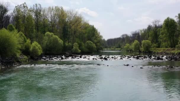 Iller Río Baviera — Vídeo de stock
