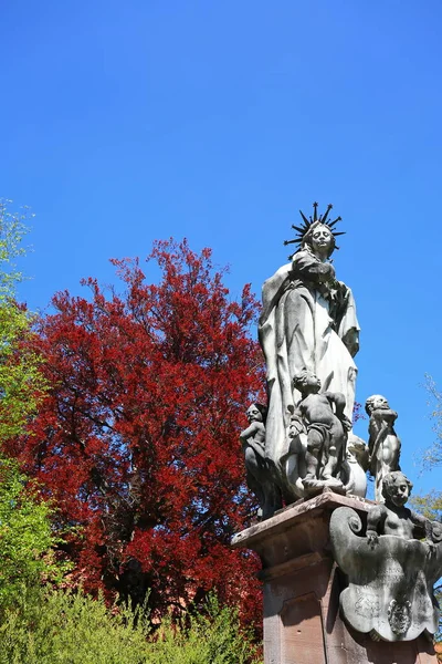 Estatua en la ciudad Bad Waldsee — Foto de Stock