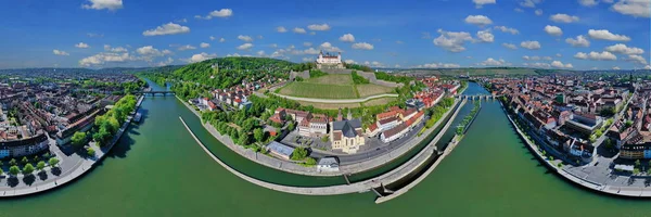 Wuerzburg Város Bajorországban Frankföld Sok Látnivalóval — Stock Fotó
