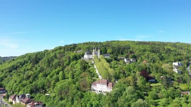 Wuerzburg Stad Bayern Franken Med Många Attraktioner — Stockvideo