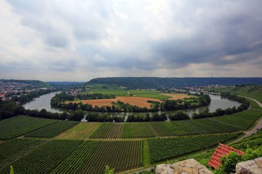Mundelsheim Neckar Stuttgart yakınlarındaki bir şarap bölgesi