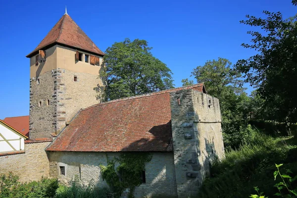 Iphofen is een stad in Beieren met vele historische bezienswaardigheden — Stockfoto