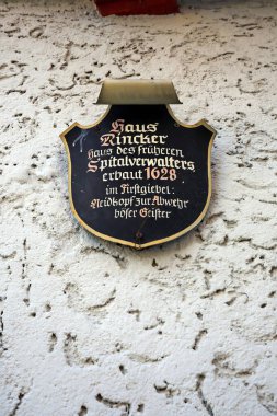 Tauberbischofsheim, Baden-Wrttemberg, Almanya - 13 05 2019: Tauberbischofsheim birçok cazibeye sahip bir şehir