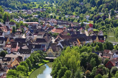 Sulz am Neckar 'ın şehir manzarası