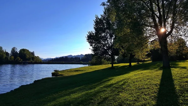 Rottachsee Près Sulzberg Est Réservoir — Photo