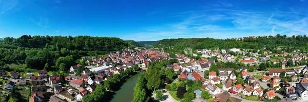 Stadsgezicht Van Sulz Neckar Van Bovenaf — Stockfoto