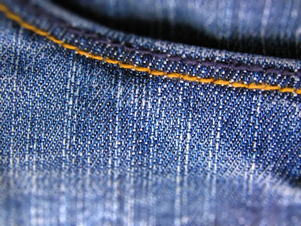 Tessuto Jeans Blu Come Sfondo — Foto Stock