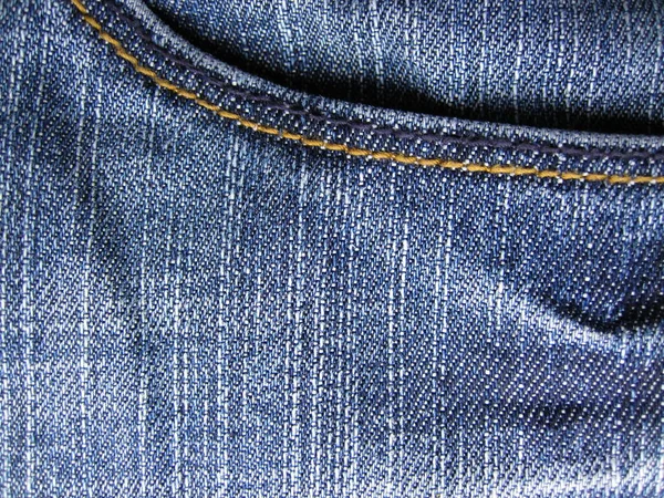 Tecido Jeans Azul Como Fundo — Fotografia de Stock