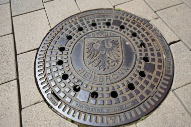 Heilbronn, Baden-Wrttemberg / Almanya - 23 06 2020 Wartberg Heilbronn şehrinin bir görüntüsüdür.