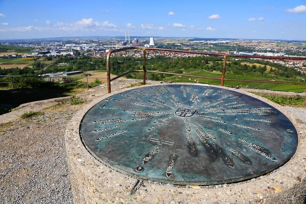 Heilbronn Baden Wrttemberg Duitsland 2020 Wartberg Een Gezicht Van Stad — Stockfoto