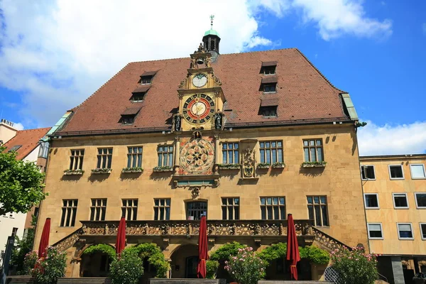 Rathaus Heilbronn Şehrinin Bir Görüntüsü — Stok fotoğraf