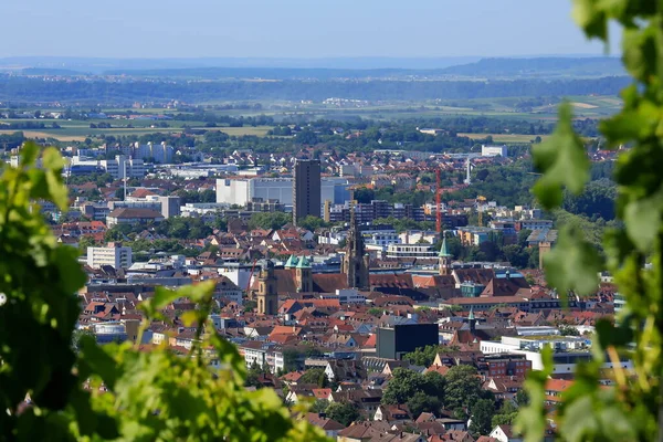 Heilbronn Von Oben Een Gezicht Van Stad Heilbronn — Stockfoto