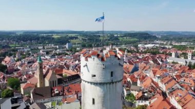 Ravensburg 'daki un çuvalından drone videosu.