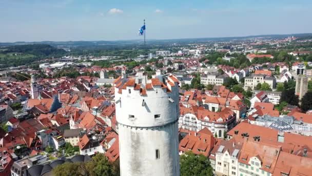 Videoclip Drone Din Sacul Făină Din Ravensburg — Videoclip de stoc