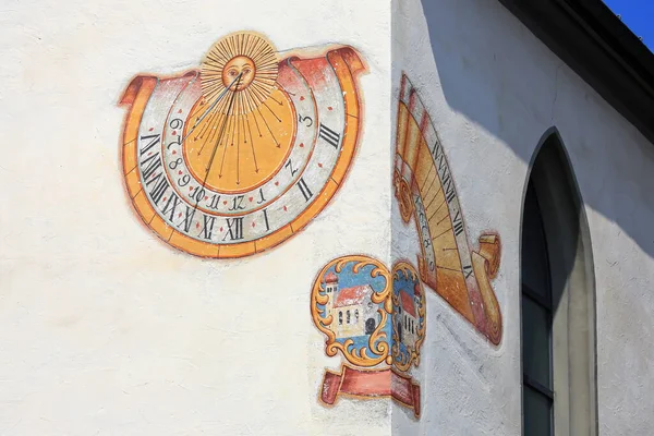 アルゲウ ドイツのLeutkirch 2020 日時計はLeutkirch Allgaeuの光景です — ストック写真