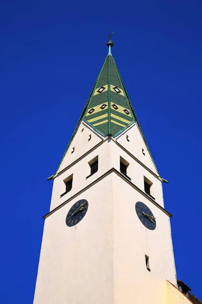 Stadtkirche Pappenheim Una Vista Pappenheim Baviera —  Fotos de Stock