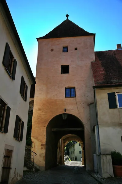 Oberes Tor Est Une Vue Pappenheim Bavière — Photo