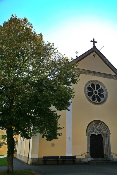 Maria Himmelfahrt Een Aanblik Van Pappenheim Bavaria — Stockfoto