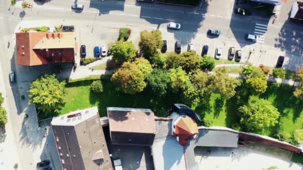 Aerial View Schrobenhausen — Stock Video