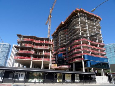 Honolulu-Ocak 19, 2016: lüks Condo Anaha Ward Village Kakaako, Hawaii inşaat altında. Mimarlar Hawaii ile işbirliği içinde dünyaca ünlü mimar, Bohlin Cywinski Jackson tarafından tasarlanan