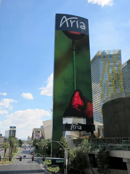 Las Vegas Junio Aria Hotel Firmar City Center Las Vegas — Foto de Stock