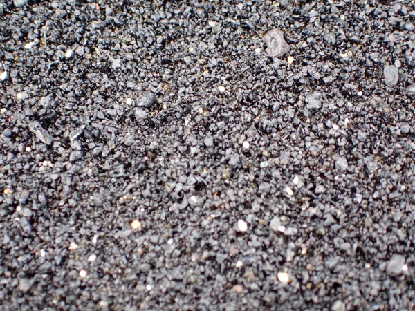 Gros Plan Sur Sable Noir Roche Lave Sur Big Island — Photo