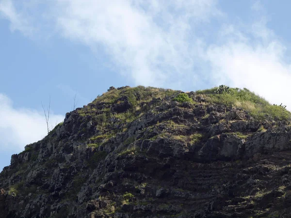 Primer Plano Zona Montañosa Makapuu Point Final Del Koolau Cordillera — Foto de Stock