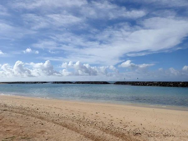 Praia Ilha Mágica Ala Moana Beach Park Ilha Oahu Havaí — Fotografia de Stock