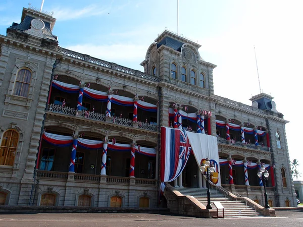 Honolulu November 2013 Iolani Palace Covered Hawaii State Hawaiian Kingdom — Stock Photo, Image