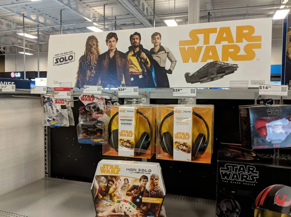 Honolulu Března 2018 Star Wars Sólo Hračky Displeji Best Buy — Stock fotografie