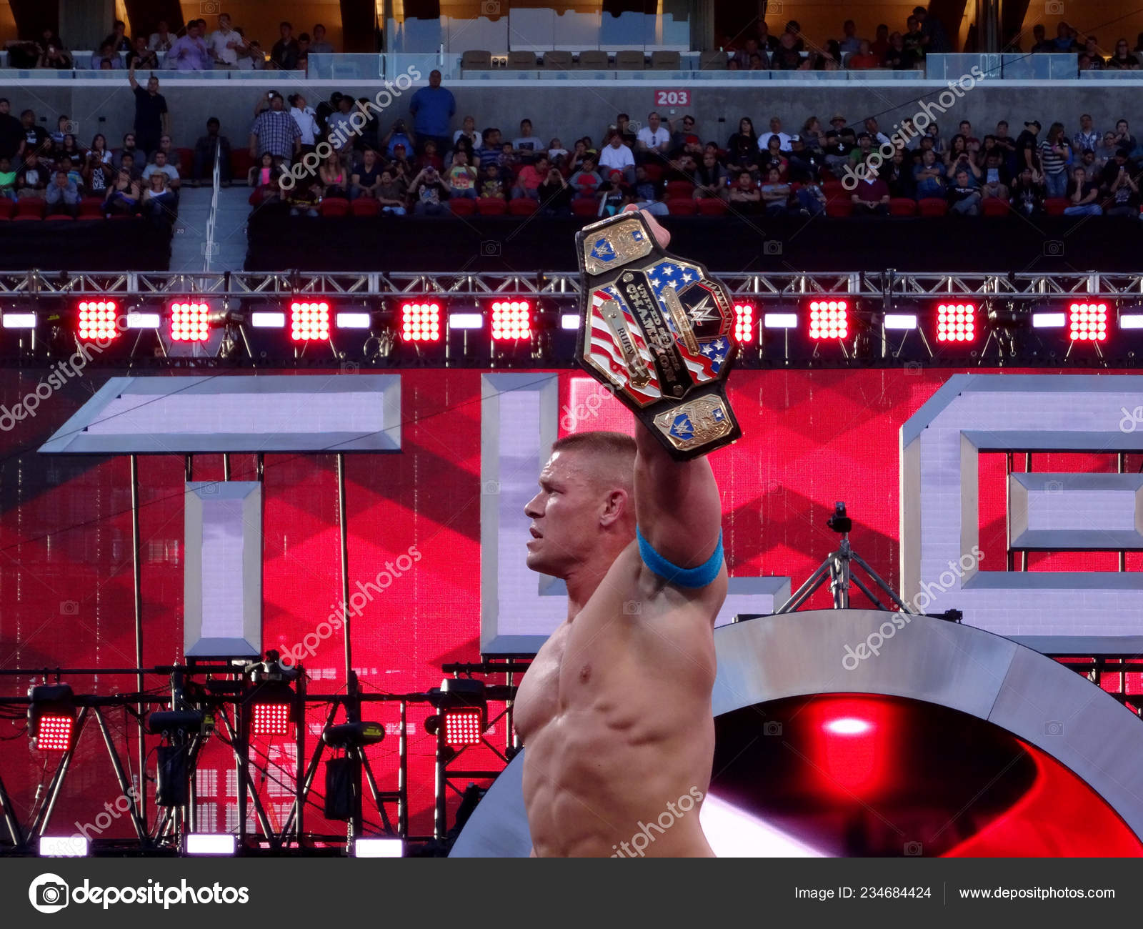 Santa Clara March Wwe Wrestler John Cena Holds Usa Championship – Stock  Editorial Photo © ericbvd #234684424