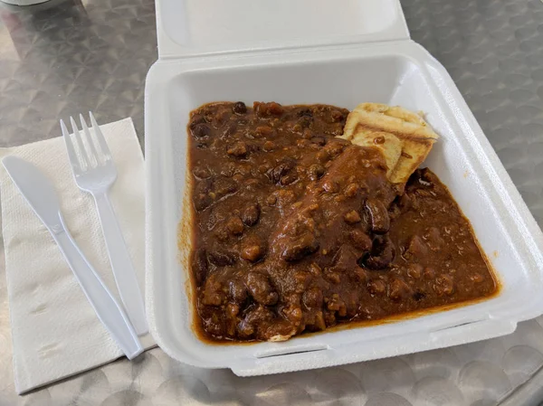 Honolulu Junio 2018 Perro Gofre Con Chile Las Cocinas Favoritas — Foto de Stock