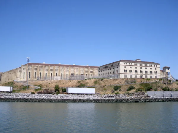 San Quentin Delstatsfängelset Kalifornien Tas Från Förbipasserande Färja — Stockfoto