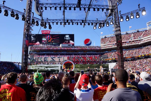 Santa Clara Marca Wwe Wrestler Seth Rollins Stoi Ringu Joey — Zdjęcie stockowe