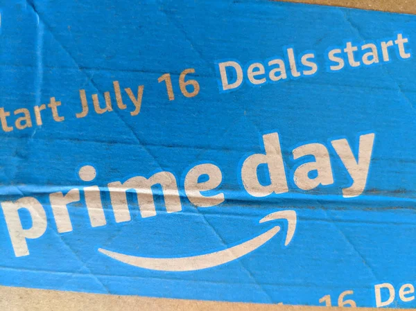 Honolulu Julio 2018 Amazon Prime Day Computer Screen Prime Day —  Fotos de Stock