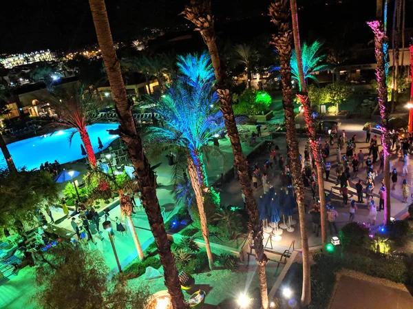 Palm Springs Ottobre 2018 Festa Aerial Silent Disco Dance Festival — Foto Stock